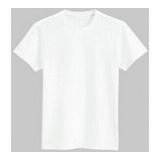 Camiseta blanca de poliester para mujer para sublimar