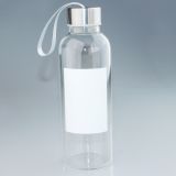 Botella de cristal de 420ml. con espacio en blanco para impresión por sublimación.