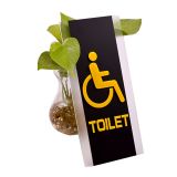 Discapacitados, letreros de baño, letreros sanitarios