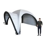 Tienda inflable con panel lateral y toldo al aire libre con gráfico personalizado, domo al aire libre en orma de araña de 16FT