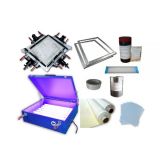 Kit de impresión de pantalla Unidad de exposición UV DIY Y Malla de pantalla de mano