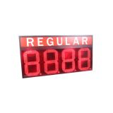 24" LED Gas Station Electronic Fuel Price Sign Red Color Regular Motel Price Sign