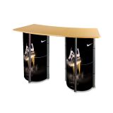  3 Rings Portable Counter Display with Columns Banner