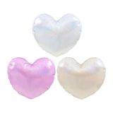 10pcs Sublimation Polyester Glitter Pillow Case Cushion Cover Heart Shaped