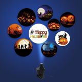 40W Outdoor Black Remote Control LED Gobo Projector Advertising Logo Light (with Rotating Glass Gobos) Meanwell Driver  for Halloween