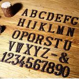 Letras del Alfabeto y Números Forjados en Hierro forjado Negro Antiguo para las puertas de casa.