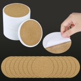 4.1in Cork Pads With Self Adhesive Backing Cork Tiles for Cork Coasters DIY Use on the Backing of Any Material Coaster