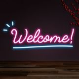 CALCA Welcome LED Neon Sign  Size-19.7X8.3 inches(Type3)