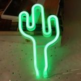 LED Cactus Neon Sign, Size - 26x15 cm