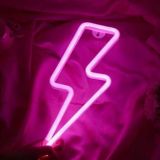 LED Lightning Neon Sign, Size - 34x13 cm