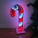 Desktop Lamp Walking Stick Mirror Tunnel Light, LED Night Light 3D Mirror Light (Double Sided)USB 5VDC