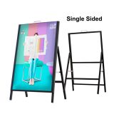 60*80cm Single/Double-Sided Outdoor Iron Snap Frame Board Sign Stand Board Poster Display Rack(only Stand)