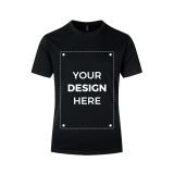 Custom DTG Printed 4.2 oz Unisex Tee – 100% Airlume® Combed & Ring-Spun Cotton T-Shirt for POD – Black